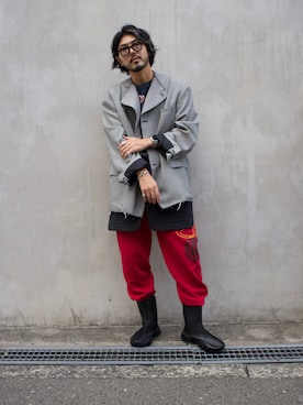「イチ推しジャケットスタイル」｜明賀健太さん（メンズ・178cm）の秋コーディネート