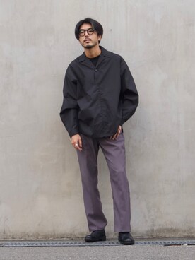 明賀健太さん(メンズ・178cm)の秋コーディネート