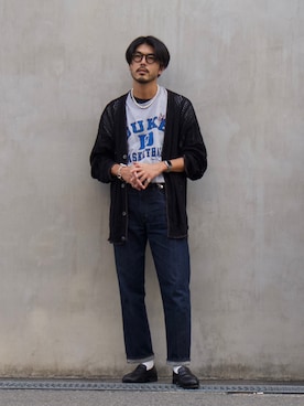 明賀健太さん（メンズ・178cm）の秋コーディネート