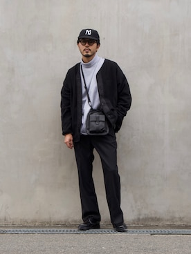 「GEAR3（ギアスリー）のアイテム」を使った、明賀健太さん（メンズ・178cm）の秋コーディネート