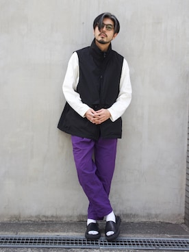 明賀健太さん（メンズ・178cm）の春コーディネート