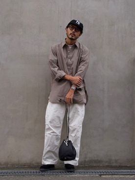 明賀健太さん（メンズ・178cm）の秋コーディネート