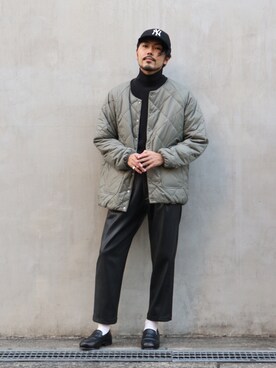 「GERRY（ジェリー）のアイテム（ジャケット/アウター）」を使った、明賀健太さん（メンズ・178cm）の秋コーディネート