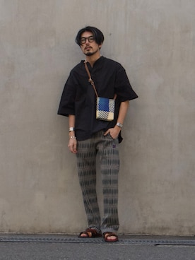 明賀健太さん（メンズ・178cm）の春コーディネート