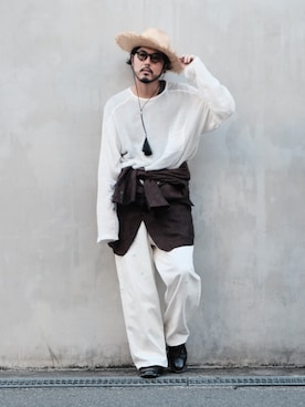 明賀健太さん(メンズ・178cm)の秋コーディネート