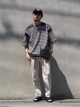 明賀健太さん（メンズ・178cm）の春コーディネート