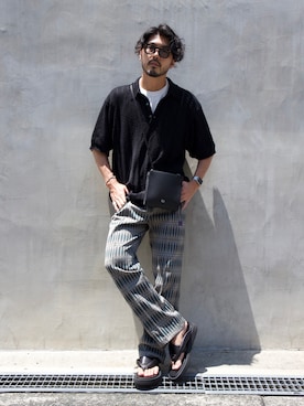 明賀健太さん（メンズ・178cm）の夏コーディネート