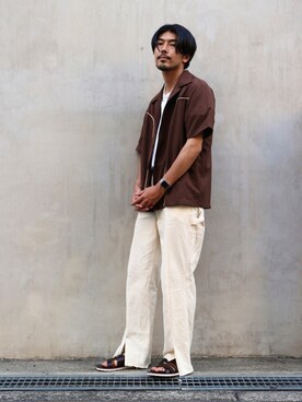 明賀健太さん（メンズ・178cm）の夏コーディネート