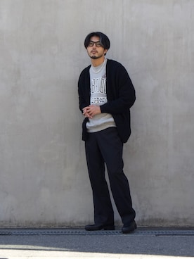 明賀健太さん（メンズ・178cm）の秋コーディネート