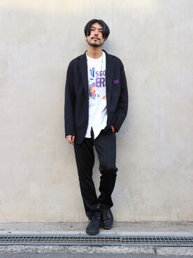 明賀健太さん（メンズ・178cm）の夏コーディネート