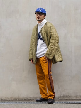 明賀健太さん(メンズ・178cm)の秋コーディネート