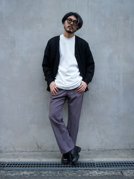 明賀健太さん（メンズ・178cm）の冬コーディネート