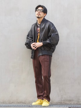 明賀健太さん（メンズ・178cm）の冬コーディネート