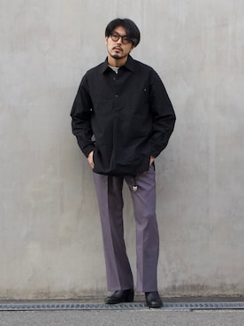 明賀健太さん(メンズ・178cm)の冬コーディネート