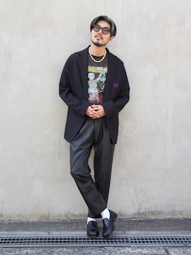 明賀健太さん（メンズ・178cm）の春コーディネート