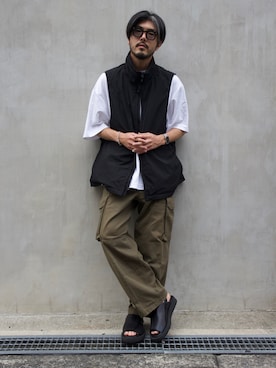 明賀健太さん（メンズ・178cm）の夏コーディネート