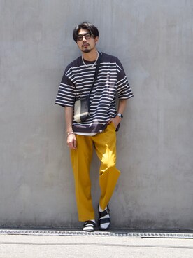 明賀健太さん（メンズ・178cm）の夏コーディネート