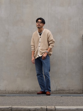 明賀健太さん（メンズ・178cm）の秋コーディネート