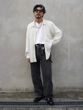 明賀健太さん(メンズ・178cm)の秋コーディネート