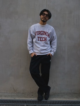 明賀健太さん（メンズ・178cm）の冬コーディネート