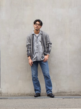 明賀健太さん(メンズ・178cm)の秋コーディネート