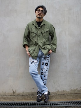 明賀健太さん（メンズ・178cm）の冬コーディネート