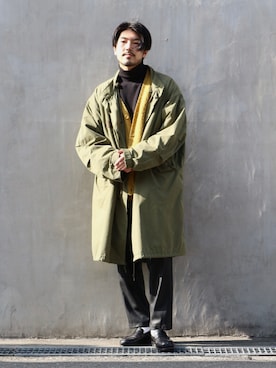 明賀健太さん(メンズ・178cm)の冬コーディネート