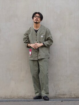 明賀健太さん（メンズ・178cm）の春コーディネート