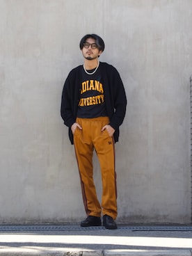 明賀健太さん（メンズ・178cm）の秋コーディネート