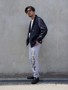明賀健太さん（メンズ・178cm）の春コーディネート