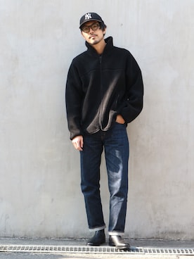 明賀健太さん（メンズ・178cm）の冬コーディネート