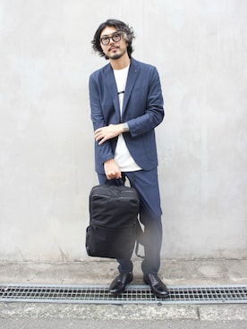 明賀健太さん（メンズ・178cm）の夏コーディネート