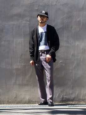 明賀健太さん（メンズ・178cm）の秋コーディネート