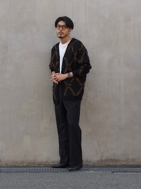 明賀健太さん（メンズ・178cm）の秋コーディネート