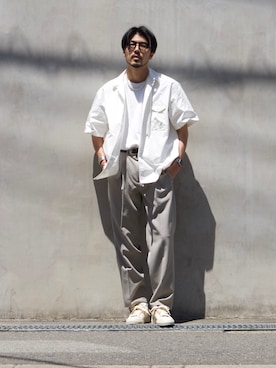 明賀健太さん（メンズ・178cm）の夏コーディネート