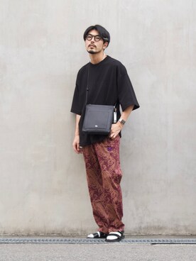 明賀健太さん（メンズ・178cm）の夏コーディネート