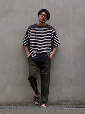 明賀健太さん（メンズ・178cm）の夏コーディネート