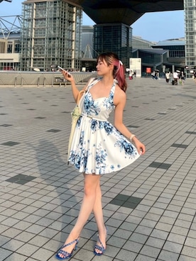 「ZARA（ザラ）のアイテム（ワンピース）」を使った、なつさん（レディース・158cm）の夏コーディネート