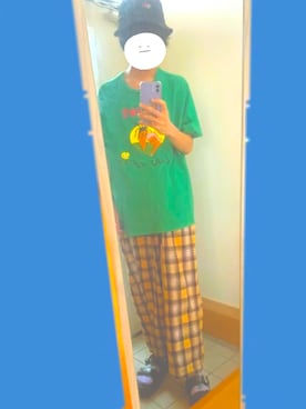 「PUNYUS（プニュズ）のアイテム」を使った、りくちんさん（メンズ・174cm）の夏コーディネート