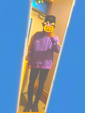 「FRUIT OF THE LOOM（フルーツオブザルーム）のアイテム（ニットキャップ/ビーニー）」を使った、りくちんさん（メンズ・174cm）の秋コーディネート