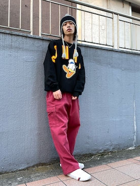 武田陽彩さん（メンズ・173cm）の冬コーディネート