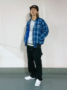 武田陽彩さん（メンズ・173cm）の冬コーディネート