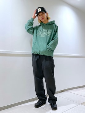 「ピグメント」｜「アイテム（帽子）」を使った、武田陽彩さん（メンズ・173cm）の秋コーディネート