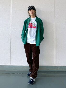 武田陽彩さん（メンズ・173cm）の冬コーディネート