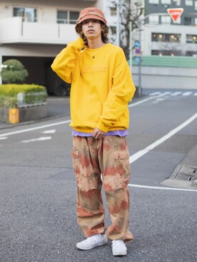 武田陽彩さん（メンズ・173cm）の春コーディネート