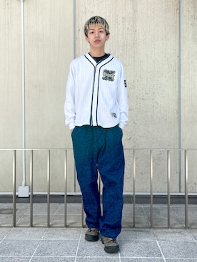 「XLARGE原宿」｜武田陽彩さん（メンズ・173cm）の春コーディネート