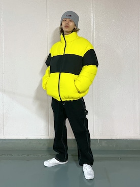 武田陽彩さん（メンズ・173cm）の冬コーディネート