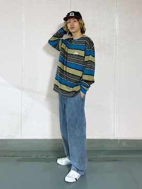 武田陽彩さん（メンズ・173cm）の冬コーディネート