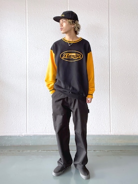 武田陽彩さん(メンズ・173cm)の秋コーディネート