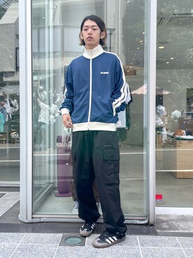 「アツいコーデ全部見せ」｜「アイテム（ブルゾン）」を使った、武田陽彩さん（メンズ・173cm）の夏コーディネート